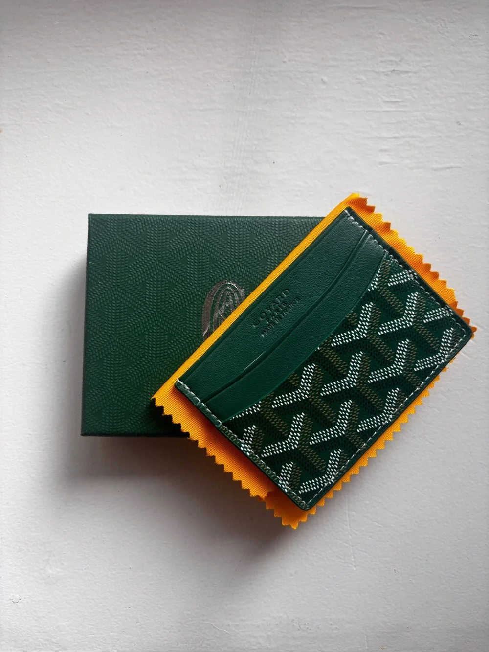 Green goyard Saint sulpice cardholder wallet original box included